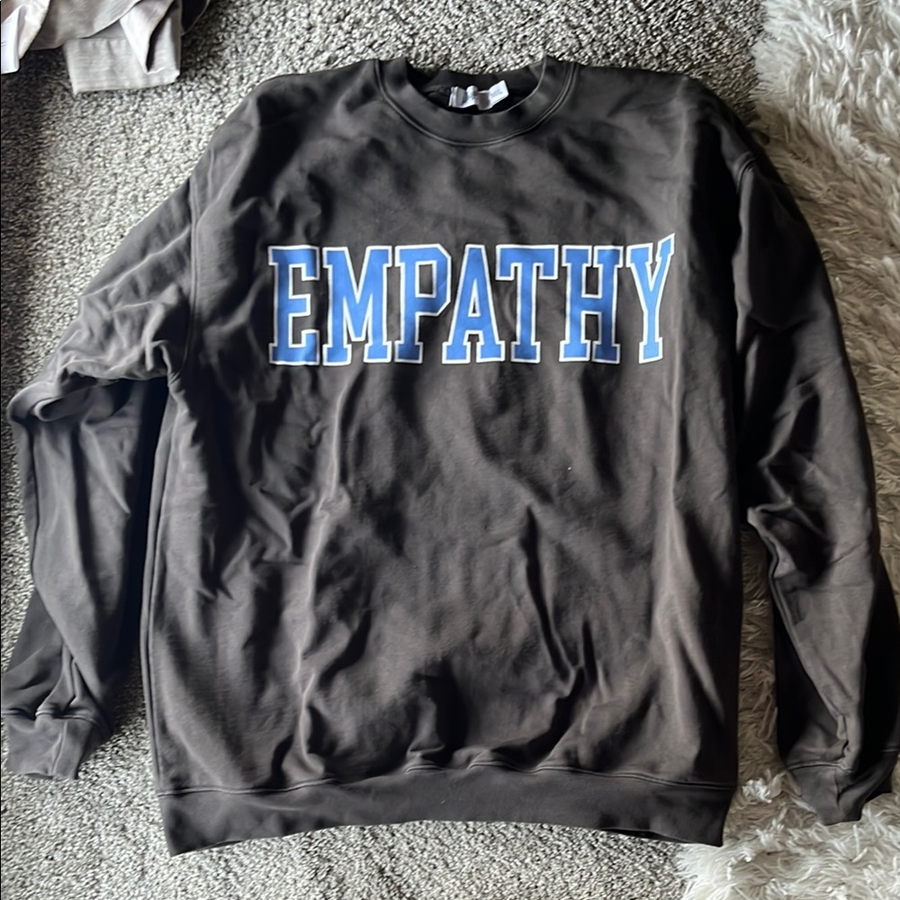 Mayfair Black and Blue Empathy Sweatshirt Crew Neck